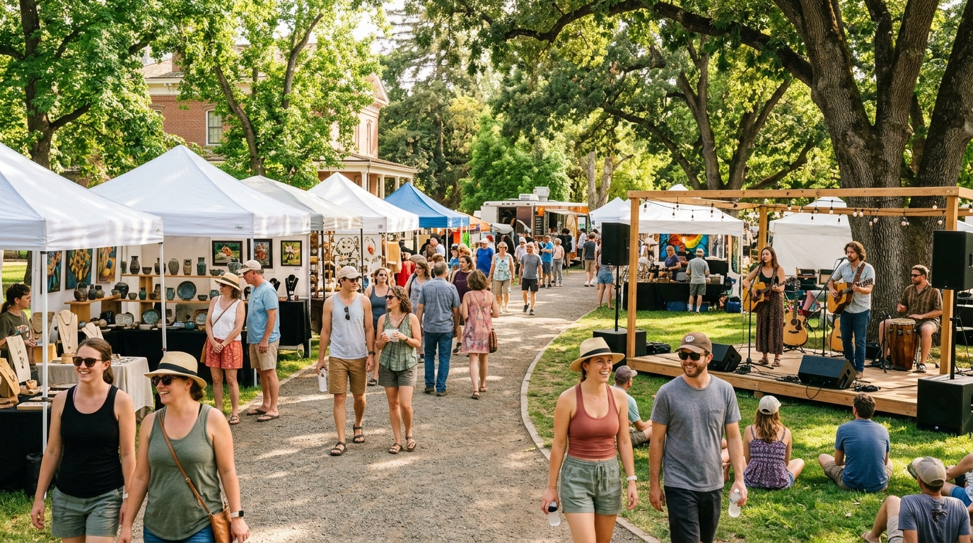 Chico summer arts and music event in Butte County California