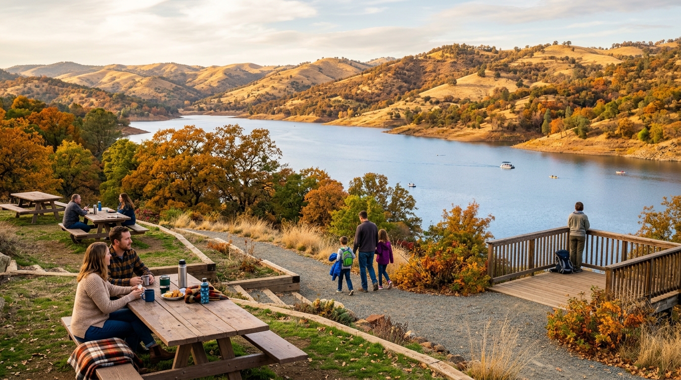 Lake Oroville fall weekend stop after the Butte County Salmon Festival